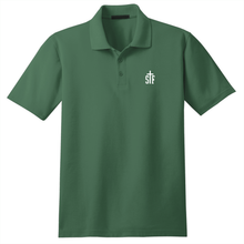 Load image into Gallery viewer, Basic Knit Polo w/ St. Francis Embroidered Logo
