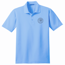 Load image into Gallery viewer, Basic Knit Polo w/ American Martyrs Heatseal Mandatory Logo Grades 5-8
