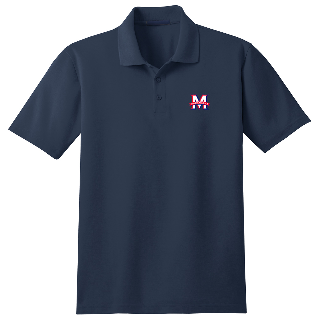 Basic Knit Polo w/ Maranatha Fiberlok Logo – Norman's School Uniforms