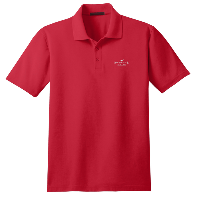 Basic Knit Polo w/Brookfield Embroidered Logo