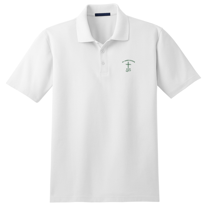 Basic Knit Polo w/ St. James Heatseal Logo