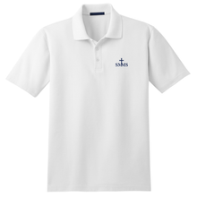 Load image into Gallery viewer, Basic Knit Polo w/ St. Margaret Mary Embroidered Logo Grades TK-8
