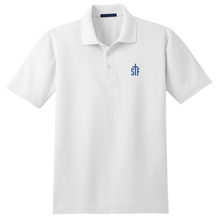 Load image into Gallery viewer, Basic Knit Polo w/ St. Francis Embroidered Logo
