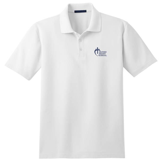 Basic Knit Polo w/Sacred Heart Embroidered Logo Preschool