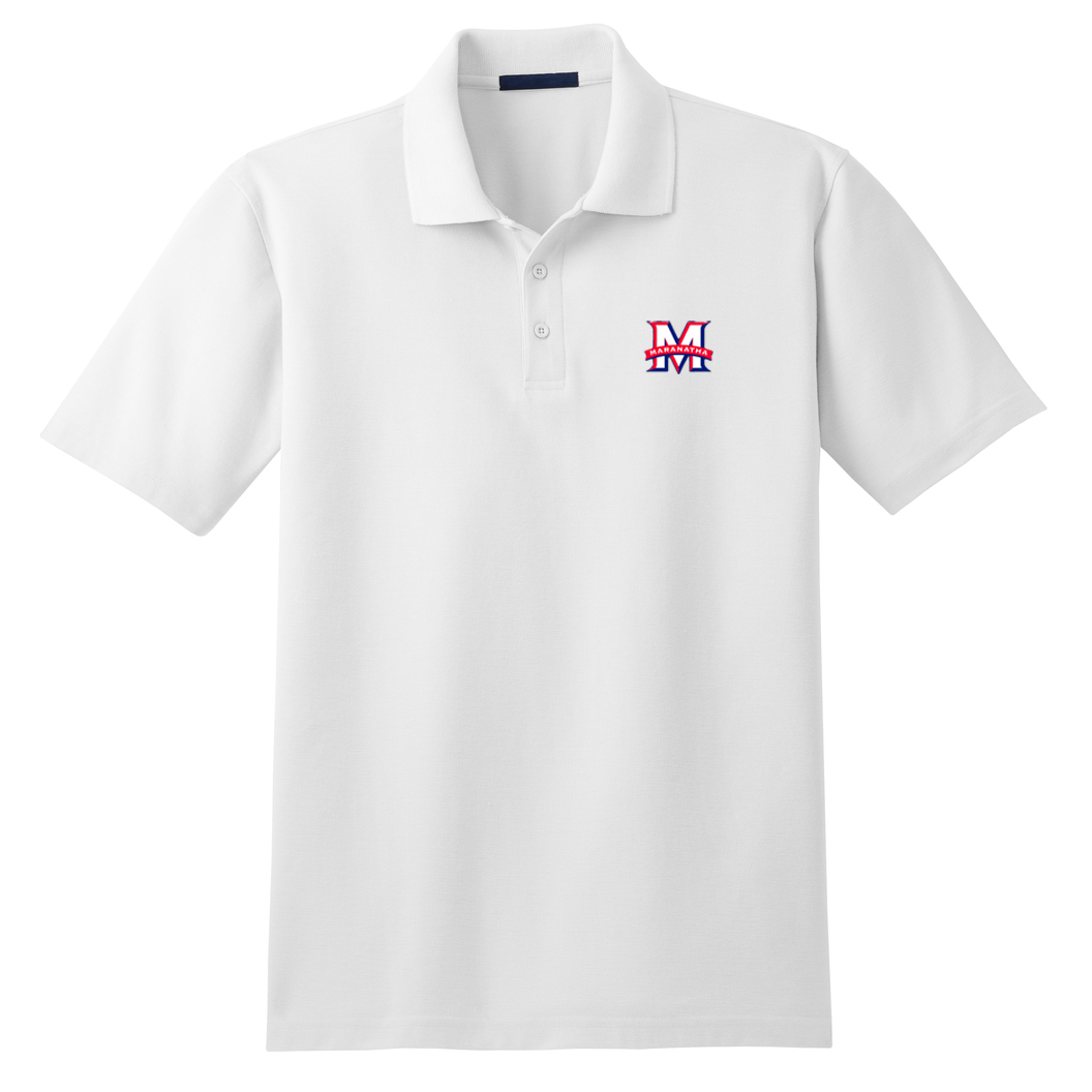 Basic Knit Polo w/ Maranatha Fiberlok Logo – Norman's School Uniforms