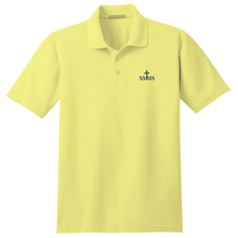 Load image into Gallery viewer, Basic Knit Polo w/ St. Margaret Mary Embroidered Logo Grades TK-8
