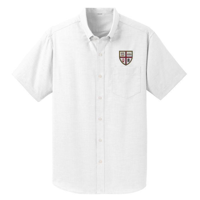 Boys (Unisex) Oxford Shirt w/ Holy Innocents Fiberlok Academy Logo Mandatory Daily Grades 9-12