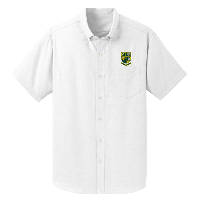 Girls Basic Oxford Shirt w/ St. Hilary Embroidered Logo Mandatory for Mass Grades 5-8