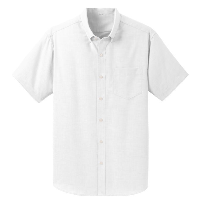 Basic Short Sleeve Oxford Shirt No Logo Mandatory For Mass Grades K-8