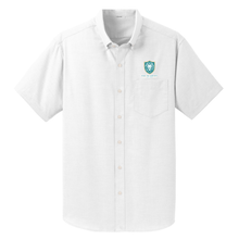 Load image into Gallery viewer, Basic Oxford Short Sleeve Shirt w/ The Academy of RB Fiberlok Logo
