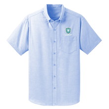 Load image into Gallery viewer, Basic Oxford Short Sleeve Shirt w/ The Academy of RB Fiberlok Logo
