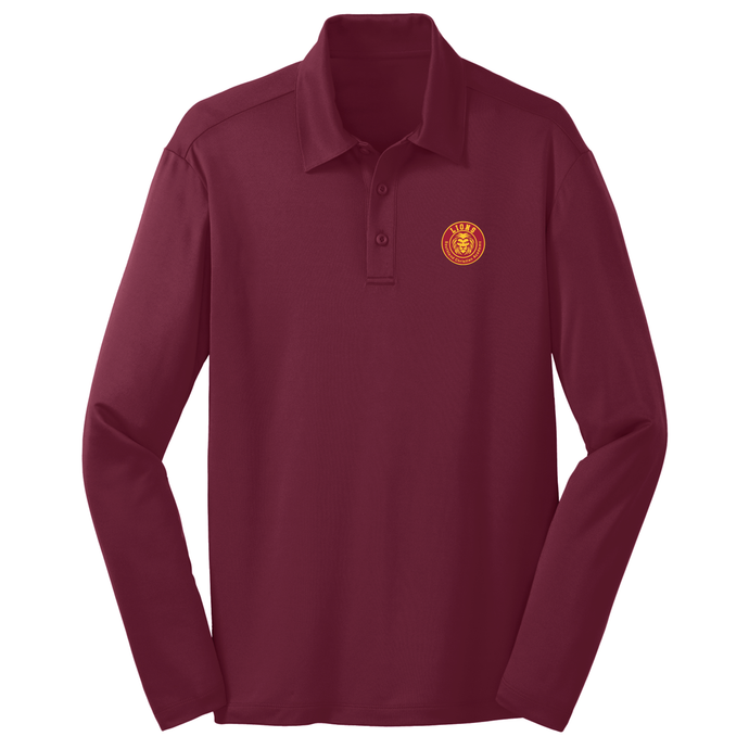 Basic Long Sleeve Knit Polo w/ Southland Heatseal Logo Grades K-6