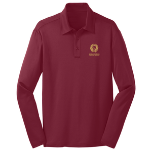 Basic Long Sleeve Knit Polo w/ Ambassador Christian School Embroidered Logo Grades 6-12