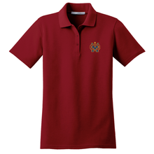Load image into Gallery viewer, Women&#39;s Fitted Knit Polo w/ Cantwell Sacred Heart Embroidered Logo Grades 9-12

