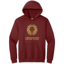 Load image into Gallery viewer, Hooded Sweatshirt w/Ambassador Christian School Embroidered Logo Grades 6-12
