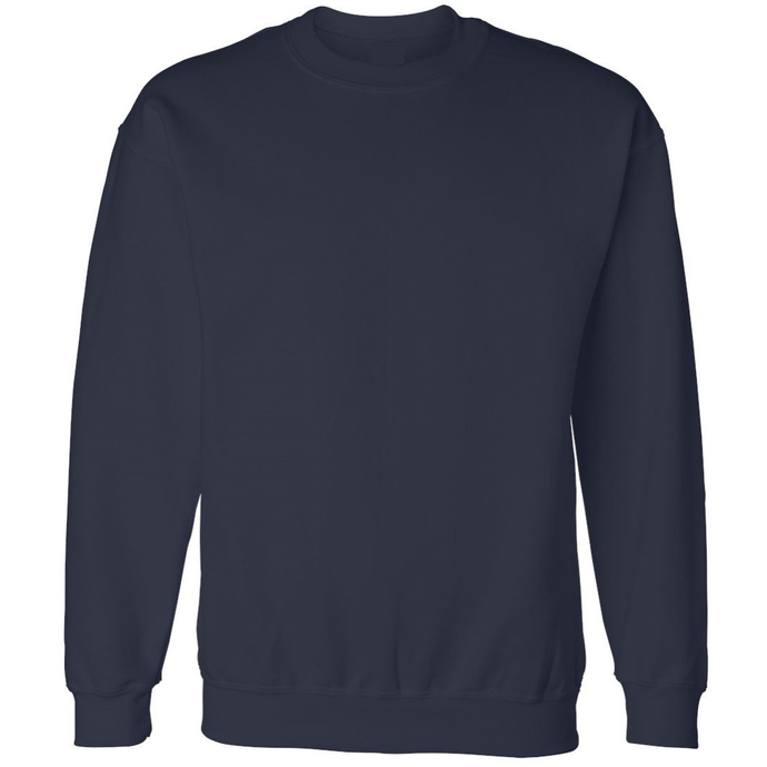 Navy Crewneck Sweatshirt w/Carden Arbor View Fiberlok Logo