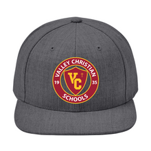 Load image into Gallery viewer, Snapback Hat w/ Valley Christian Cerritos Logo

