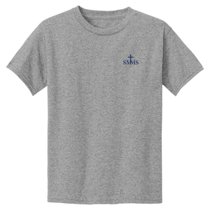 Dri-fit Grey PE Shirt w/ St. Margaret Mary Heatseal Logo Grades TK-8