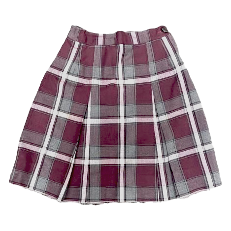 Valley Christian 2 Pleat Plaid Skirt Mandatory for Chapel Grades 4-8