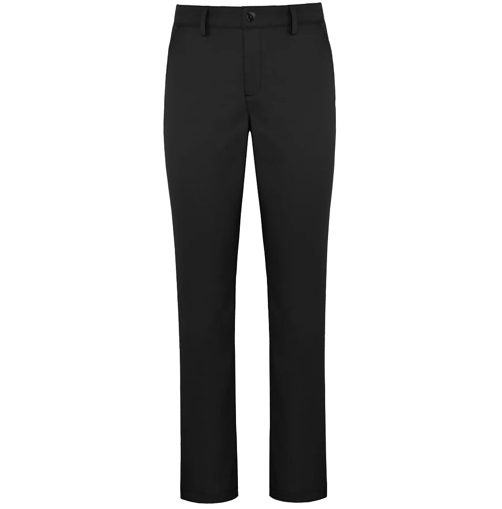 Girls Black Twill Flat Front Pants Grades K-12