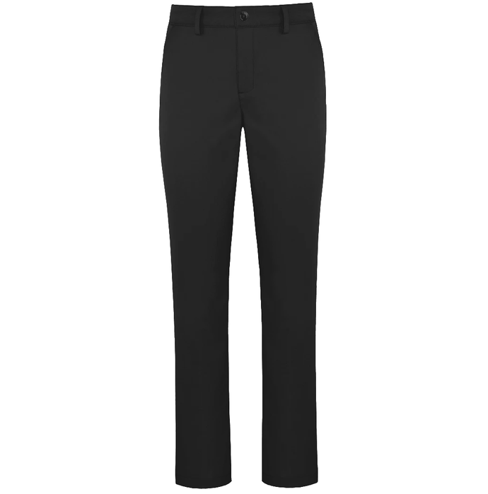 Girls Black Twill Flat Front Pants Grades TK-8