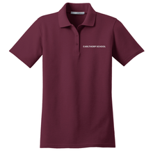 Load image into Gallery viewer, Girls Fitted Knit Polo Carlthorp School
