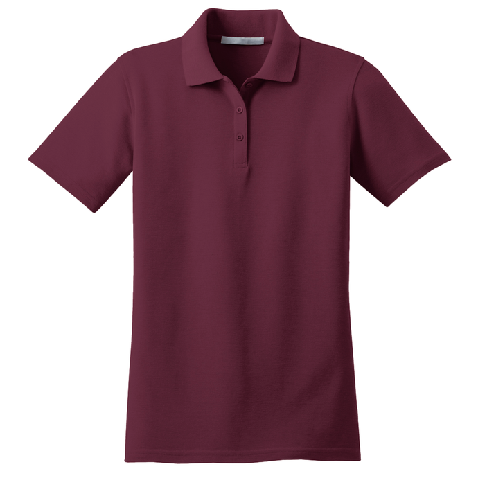 Girls Fitted Knit Polo w/ The Academy Preschool Fiberlock Logo