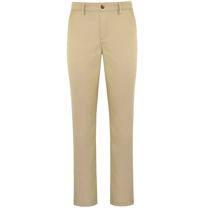 Girl's Khaki Twill Flat Front Pants Grades K-6