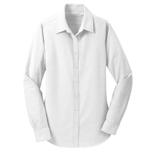 Girls Long Sleeve Oxford Shirt w/ St. Francis Fiberlok Logo