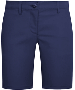 Girls Navy Flat Front Shorts Grades TK-8