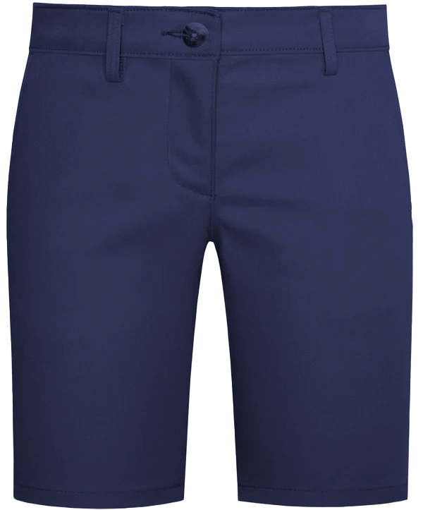 Girls Navy Flat Front Shorts Grades TK-8