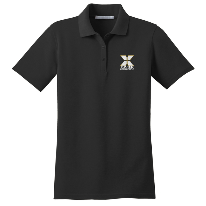 Girls Fitted Dri-fit Polo w/Xavier Embroidered Logo Grades 9-12