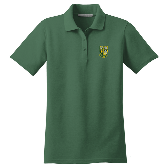 Girls Fitted Dri-fit Polo w/ St. Hilary Embroidered Logo Grades TK-8
