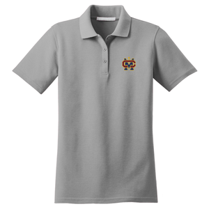 Women's Fitted Knit Polo w/ Cantwell Sacred Heart Embroidered Logo Grades 9-12
