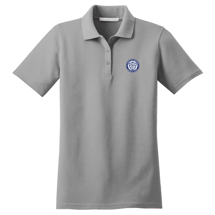 Girls Fitted Dri-fit Polo w/ St. Bede Fiberlok Logo