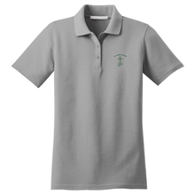 Load image into Gallery viewer, Girls Fitted Knit Polo w/ St. James logo

