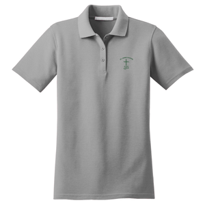 Girls Fitted Knit Polo w/ St. James logo