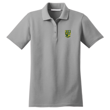 Load image into Gallery viewer, Girls Fitted Knit Polo w/ St. Hilary Embroidered Logo Grades TK-8
