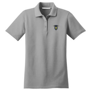 Girls Fitted Knit Polo w/ Hillcrest Embroidered Logo Grades K-12