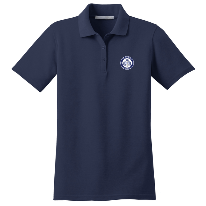 Girls Fitted Dri-fit Polo w/ Mt. St. Mary Academy Fiberlok Logo