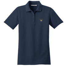 Load image into Gallery viewer, Girls Fitted Knit Polo w/ Hillcrest Embroidered Logo Grades K-12
