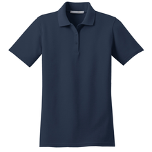 Load image into Gallery viewer, Girls Fitted Knit Polo Carlthorp School
