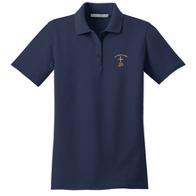 Load image into Gallery viewer, Girls Fitted Knit Polo w/ St. James logo
