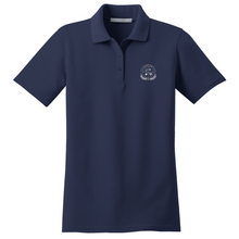 Load image into Gallery viewer, Girls Fitted Knit Polo w/ CAAT High School Grades 9-10 Heatseal Logo
