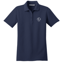 Load image into Gallery viewer, Girls Fitted Knit Polo w/ Bethany heat seal Logo Grades K-6
