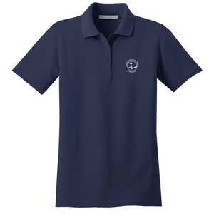 Girls Fitted Knit Polo w/ Bethany heat seal Logo Grades K-6