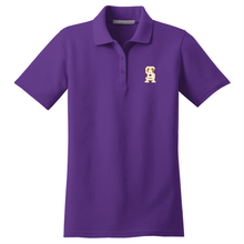 Load image into Gallery viewer, Girls Fitted Dri-fit Polo w/ St. Anthony Parish School logo Grades TK-8

