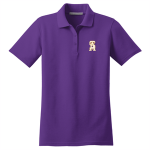 Girls Fitted Dri-fit Polo w/ St. Anthony Parish School logo Grades TK-8