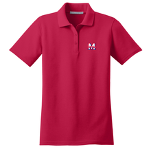 Load image into Gallery viewer, Girls Fitted Knit Polo w/ Maranatha Fiberlok Logo
