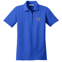 Load image into Gallery viewer, Girls Fitted Knit Polo w/ Calvary Embroidered Logo Grades K-12
